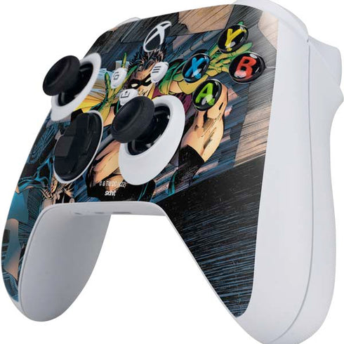 DC Comics Batman All Star Batman & Robin, The Boy Wonder ( Batman & Robin in Action) By Jim Lee Xbox Series S Controller Skin